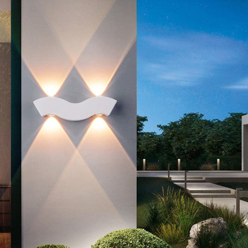 Waterproof Circle Aluminum LED Outdoor Wall Sconce Lamp