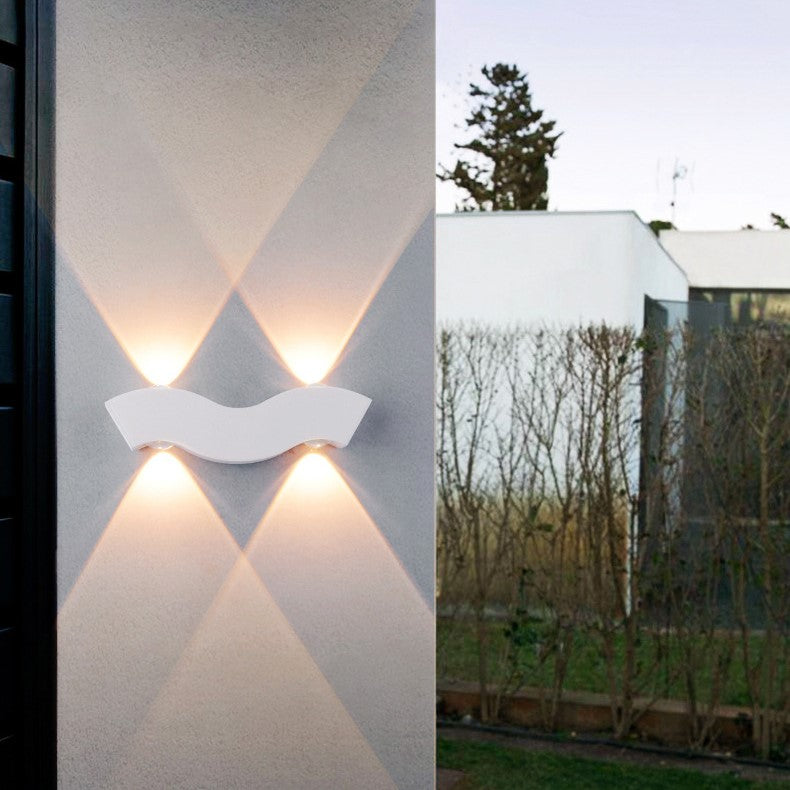 Waterproof Circle Aluminum LED Outdoor Wall Sconce Lamp