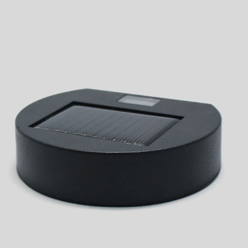 Solar Round Rectangle ABS PVC LED Outdoor Wall Sconce Lamp