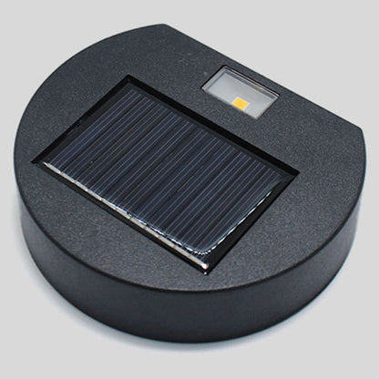 Solar Round Rectangle ABS PVC LED Outdoor Wall Sconce Lamp