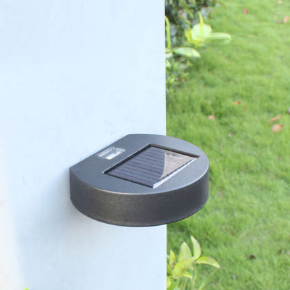 Solar Round Rectangle ABS PVC LED Outdoor Wall Sconce Lamp