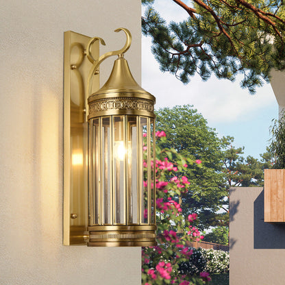 Scandinavian Glass 1/3/6 Light Outdoor Wall Sconce Lamp