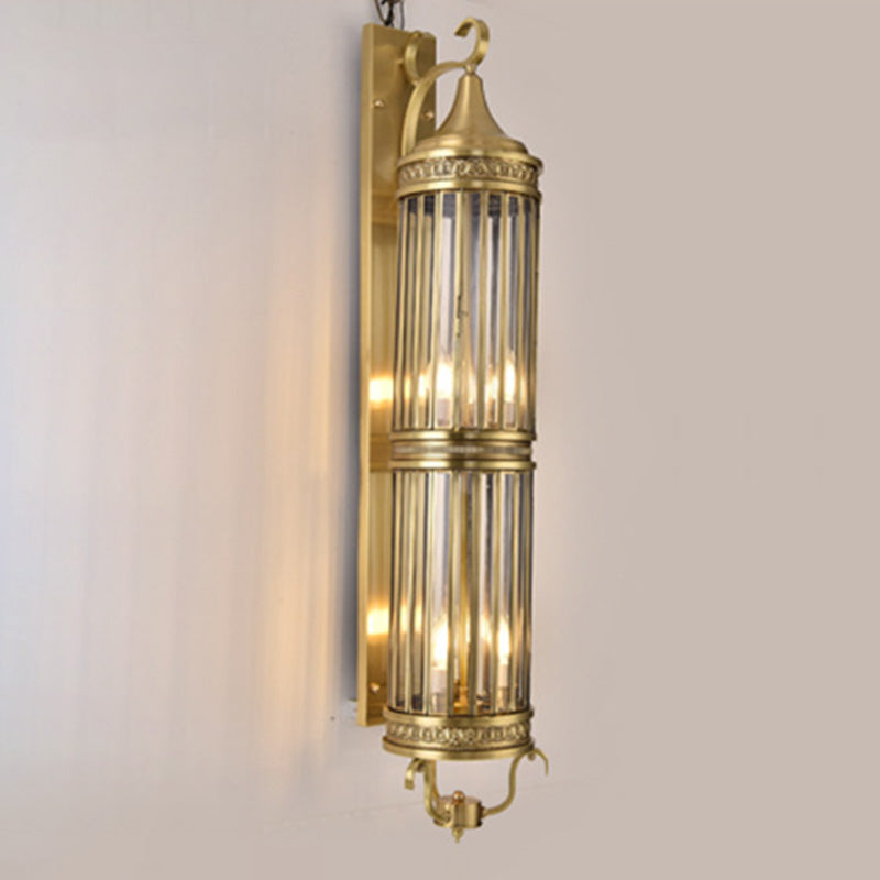 Scandinavian Glass 1/3/6 Light Outdoor Wall Sconce Lamp