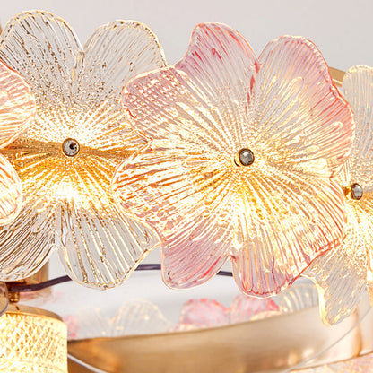 Contemporary Flower Ceiling Fan Light