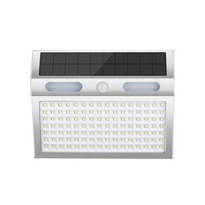 Solar Stainless Steel PC LED Outdoor Wall Sconce Lamp