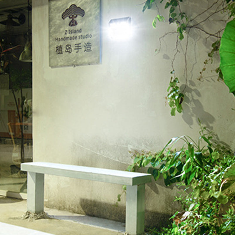 Solar Stainless Steel PC LED Outdoor Wall Sconce Lamp
