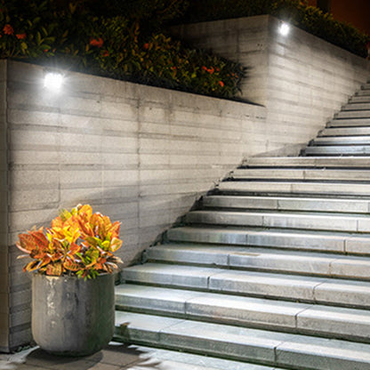 Solar Stainless Steel PC LED Outdoor Wall Sconce Lamp
