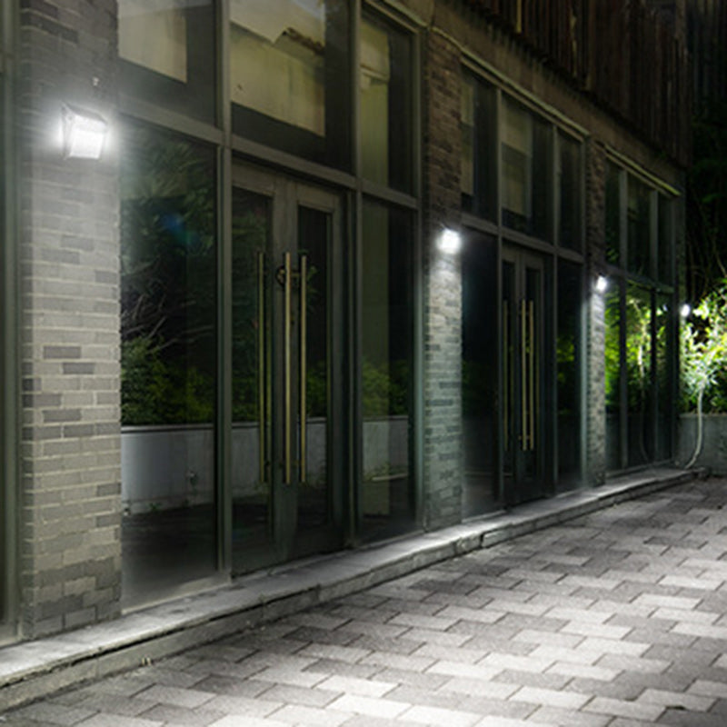 Solar Stainless Steel PC LED Outdoor Wall Sconce Lamp