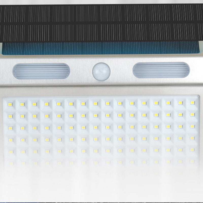 Solar Stainless Steel PC LED Outdoor Wall Sconce Lamp