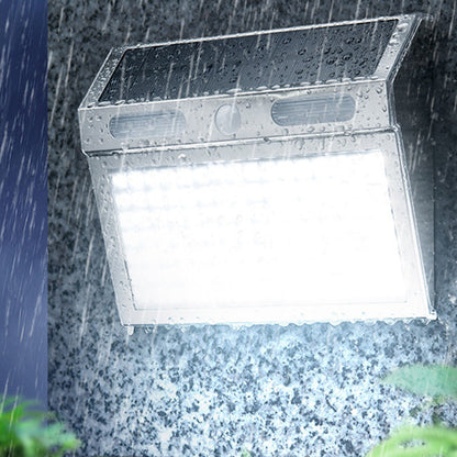 Solar Stainless Steel PC LED Outdoor Wall Sconce Lamp