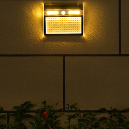 Solar Stainless Steel PC LED Outdoor Wall Sconce Lamp