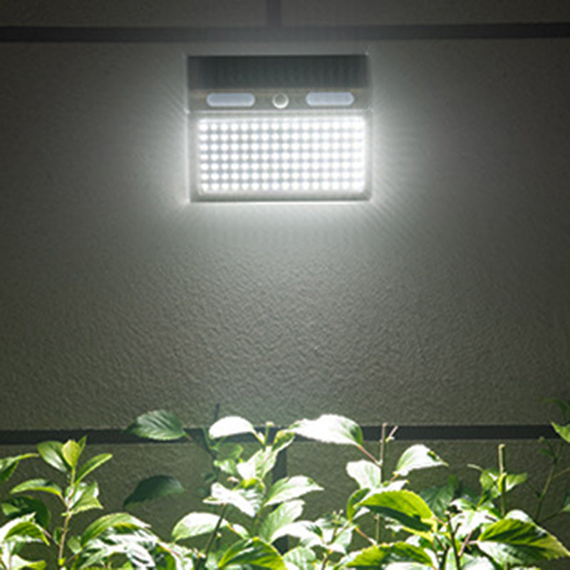 Solar Stainless Steel PC LED Outdoor Wall Sconce Lamp