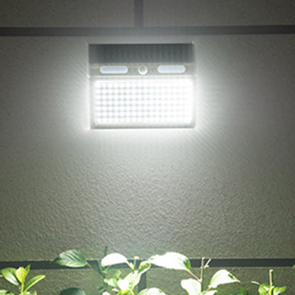 Solar Stainless Steel PC LED Outdoor Wall Sconce Lamp