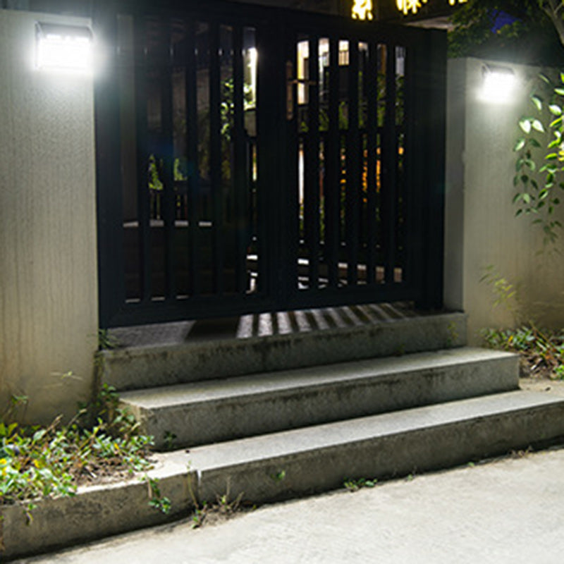 Solar Stainless Steel PC LED Outdoor Wall Sconce Lamp
