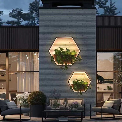 Scandinavian Steel Aluminum LED Outdoor Wall Sconce Lamp