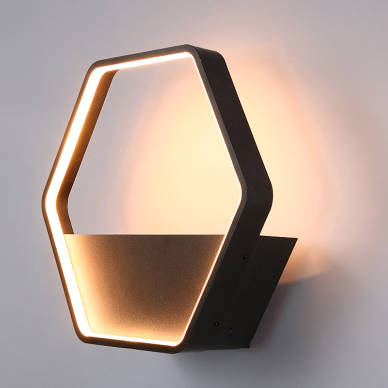 Scandinavian Steel Aluminum LED Outdoor Wall Sconce Lamp