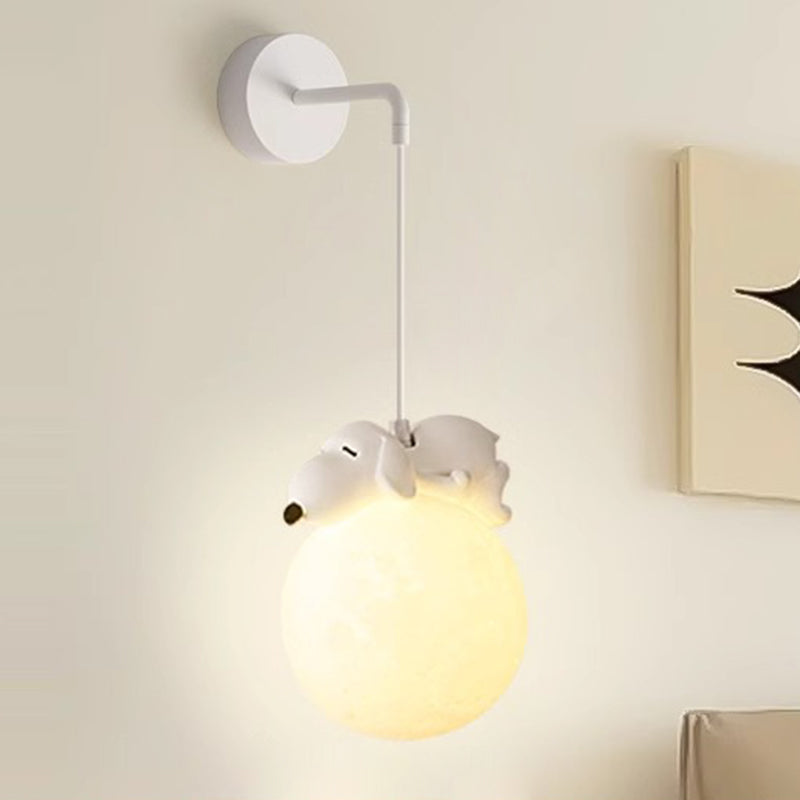 Cartoon Kids Resin Hardware PE 1-Light Wall Sconce Lamp