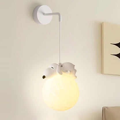 Cartoon Kids Resin Hardware PE 1-Light Wall Sconce Lamp