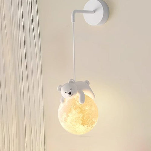 Cartoon Kids Resin Hardware PE 1-Light Wall Sconce Lamp
