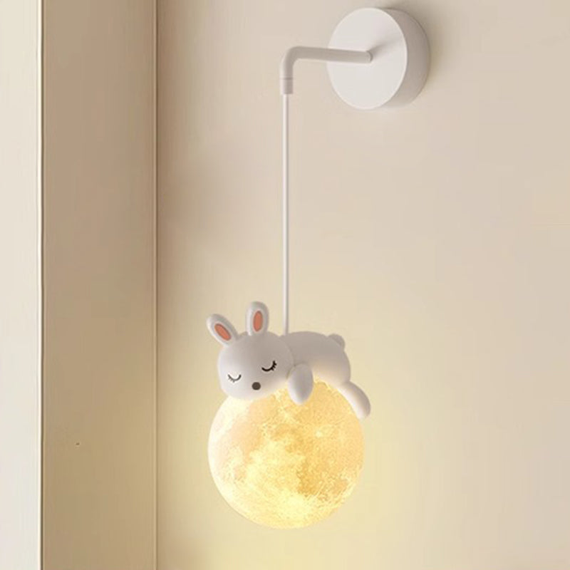 Cartoon Kids Resin Hardware PE 1-Light Wall Sconce Lamp