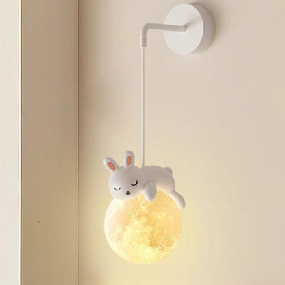 Cartoon Kids Resin Hardware PE 1-Light Wall Sconce Lamp