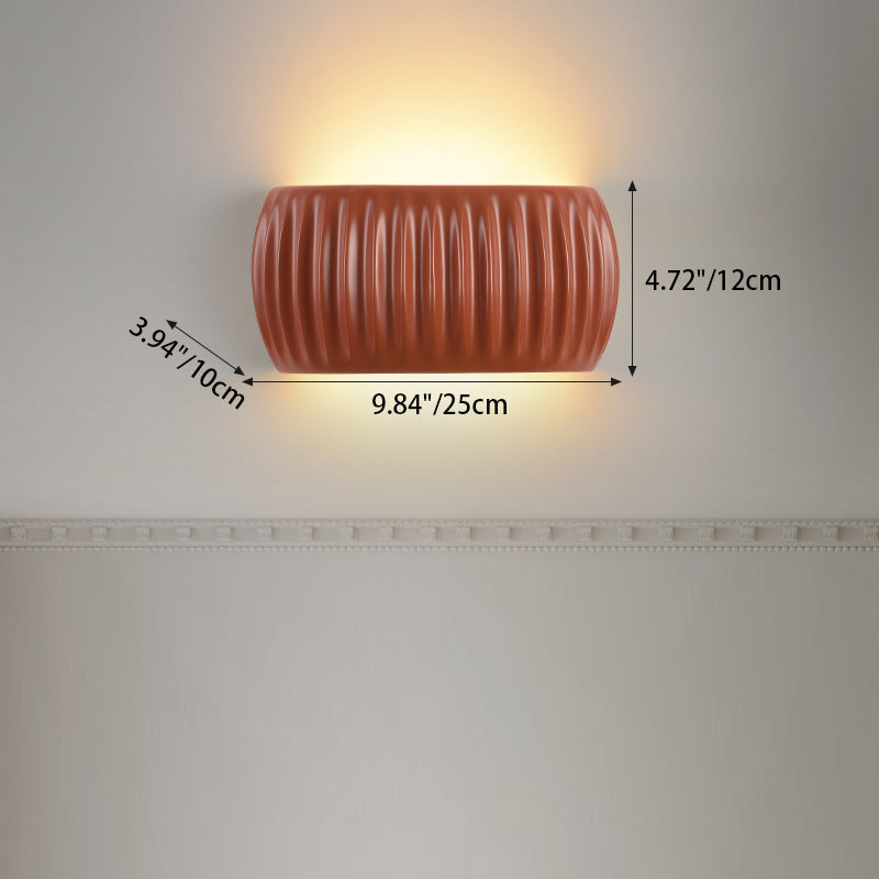 Scandinavian Pumpkin Resin Iron 2-Light Wall Sconce Lamp