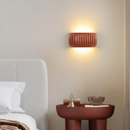 Scandinavian Pumpkin Resin Iron 2-Light Wall Sconce Lamp