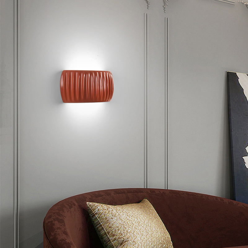 Scandinavian Pumpkin Resin Iron 2-Light Wall Sconce Lamp