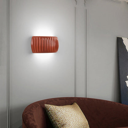 Scandinavian Pumpkin Resin Iron 2-Light Wall Sconce Lamp