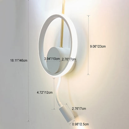 Scandinavian Iron Aluminum Acrylic LED Wall Sconce Lamp