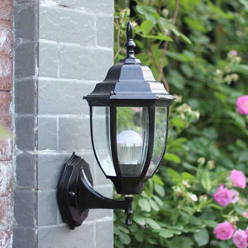 Waterproof Aluminum Glass 1-Light Wall Sconce Lamp