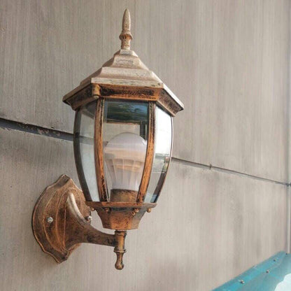 Waterproof Aluminum Glass 1-Light Wall Sconce Lamp