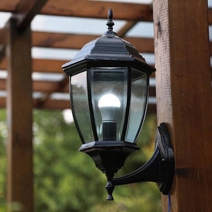 Waterproof Aluminum Glass 1-Light Wall Sconce Lamp