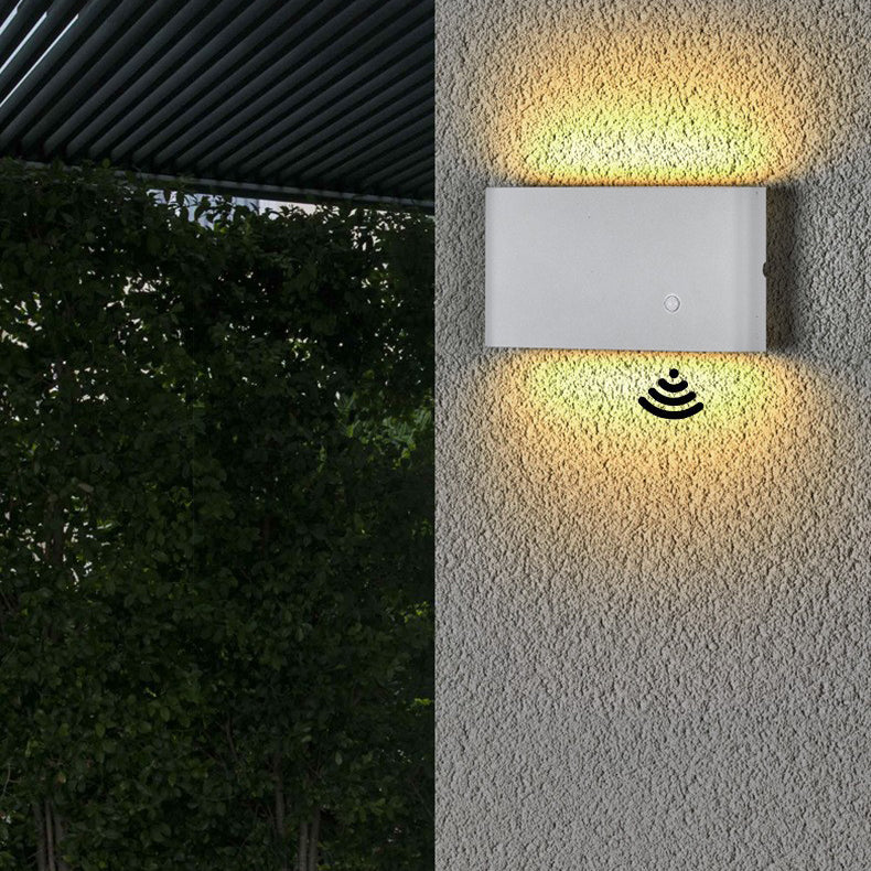 Chargeable Rounded Edge Aluminum LED Wall Sconce Lamp