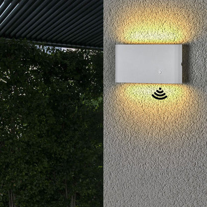 Chargeable Rounded Edge Aluminum LED Wall Sconce Lamp