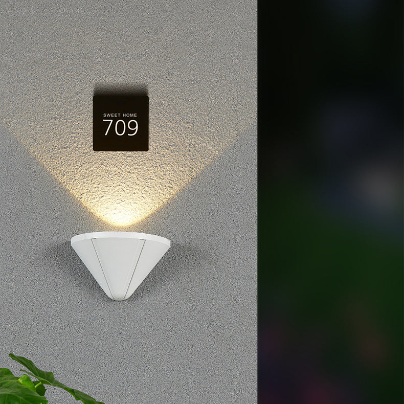 Waterproof Die-Cast Aluminum PC LED Wall Sconce Lamp