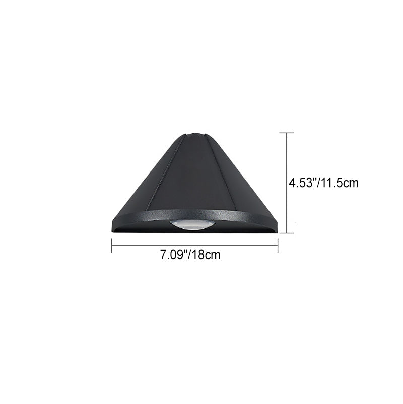 Waterproof Die-Cast Aluminum PC LED Wall Sconce Lamp