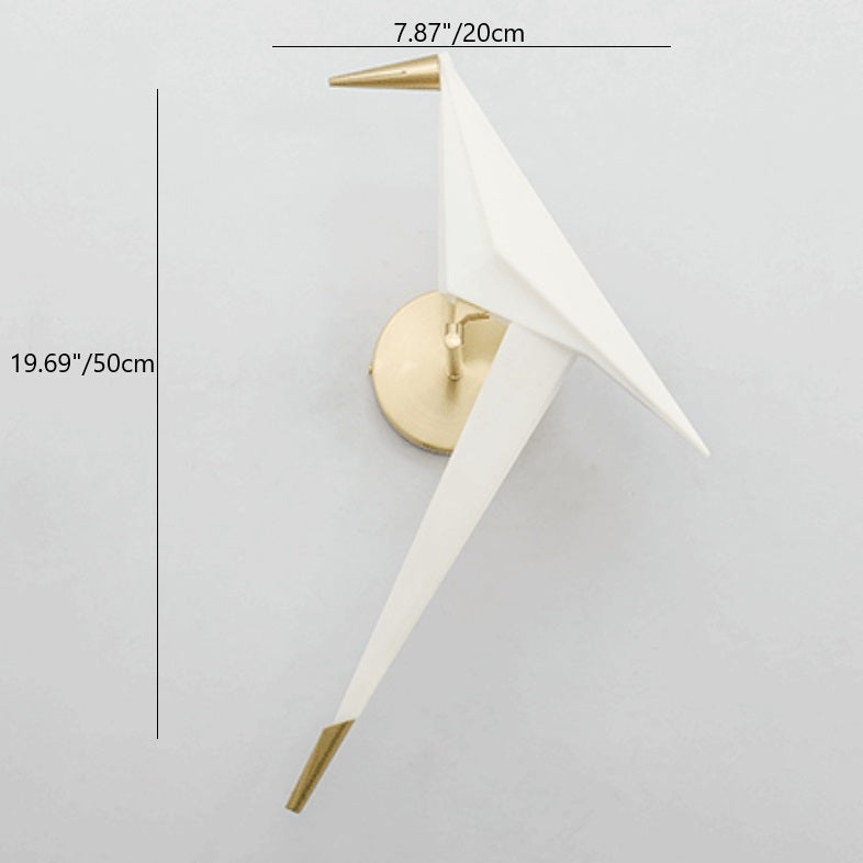 Scandinavian Platinized Metal Acrylic LED Wall Sconce Lamp