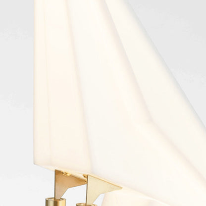 Scandinavian Platinized Metal Acrylic LED Wall Sconce Lamp