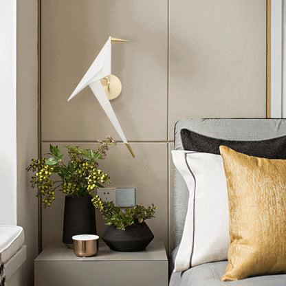 Scandinavian Platinized Metal Acrylic LED Wall Sconce Lamp