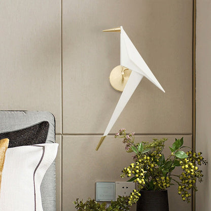 Scandinavian Platinized Metal Acrylic LED Wall Sconce Lamp