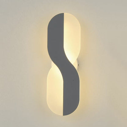 Scandinavian Oval Iron Acrylic LED Wall Sconce Lamp