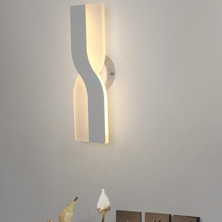 Scandinavian Oval Iron Acrylic LED Wall Sconce Lamp