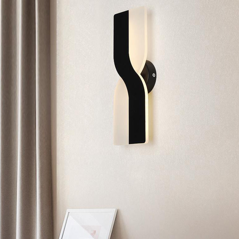 Scandinavian Oval Iron Acrylic LED Wall Sconce Lamp