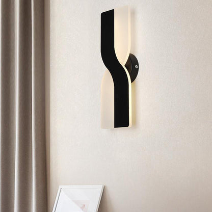 Scandinavian Oval Iron Acrylic LED Wall Sconce Lamp
