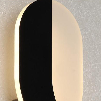 Scandinavian Oval Iron Acrylic LED Wall Sconce Lamp