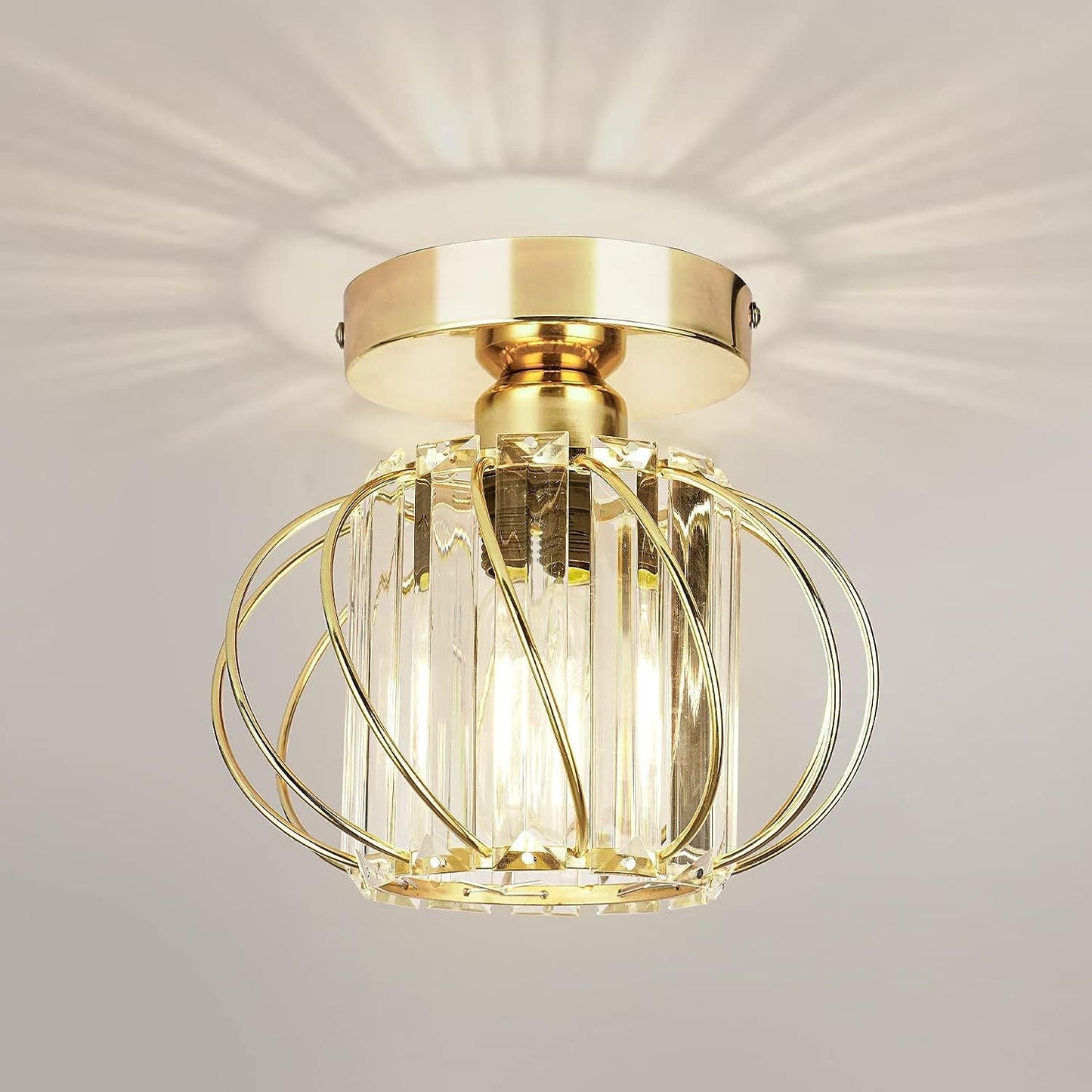 Contemporary Pumpkin Ceiling Light
