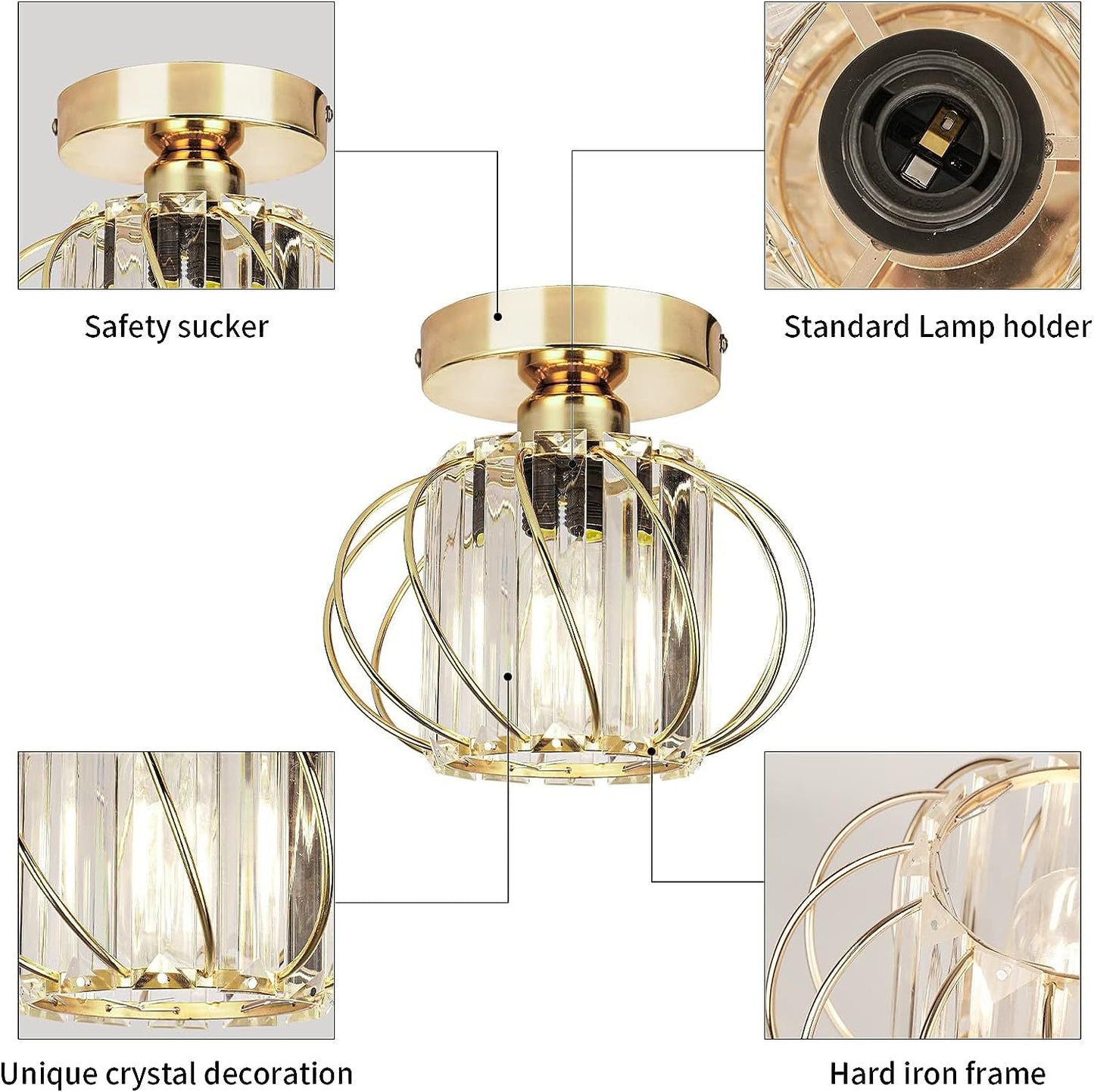 Contemporary Pumpkin Ceiling Light
