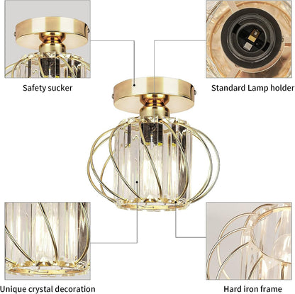 Contemporary Pumpkin Ceiling Light