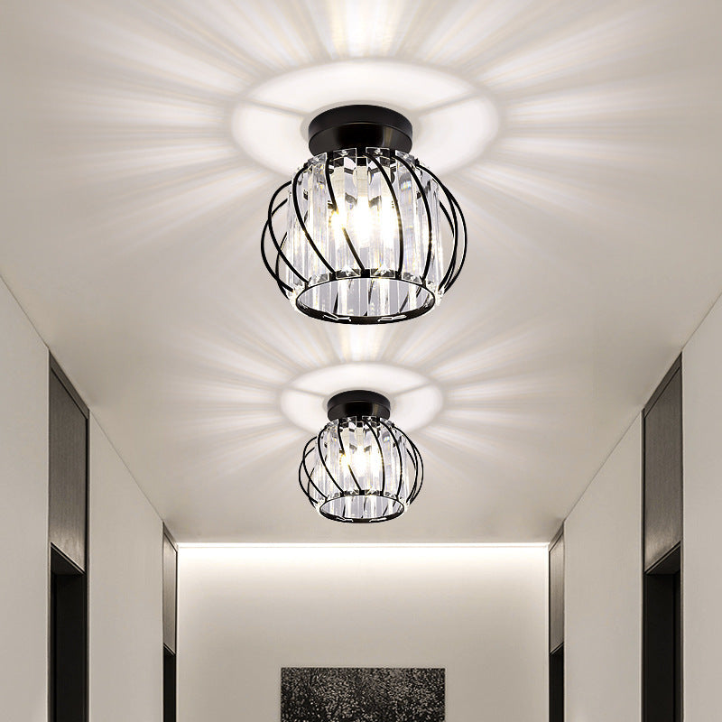 Contemporary Pumpkin Ceiling Light